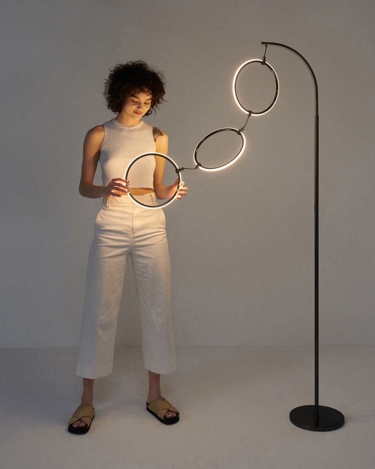 The Trio LED Floor Lamp-Dimmable Touch Control