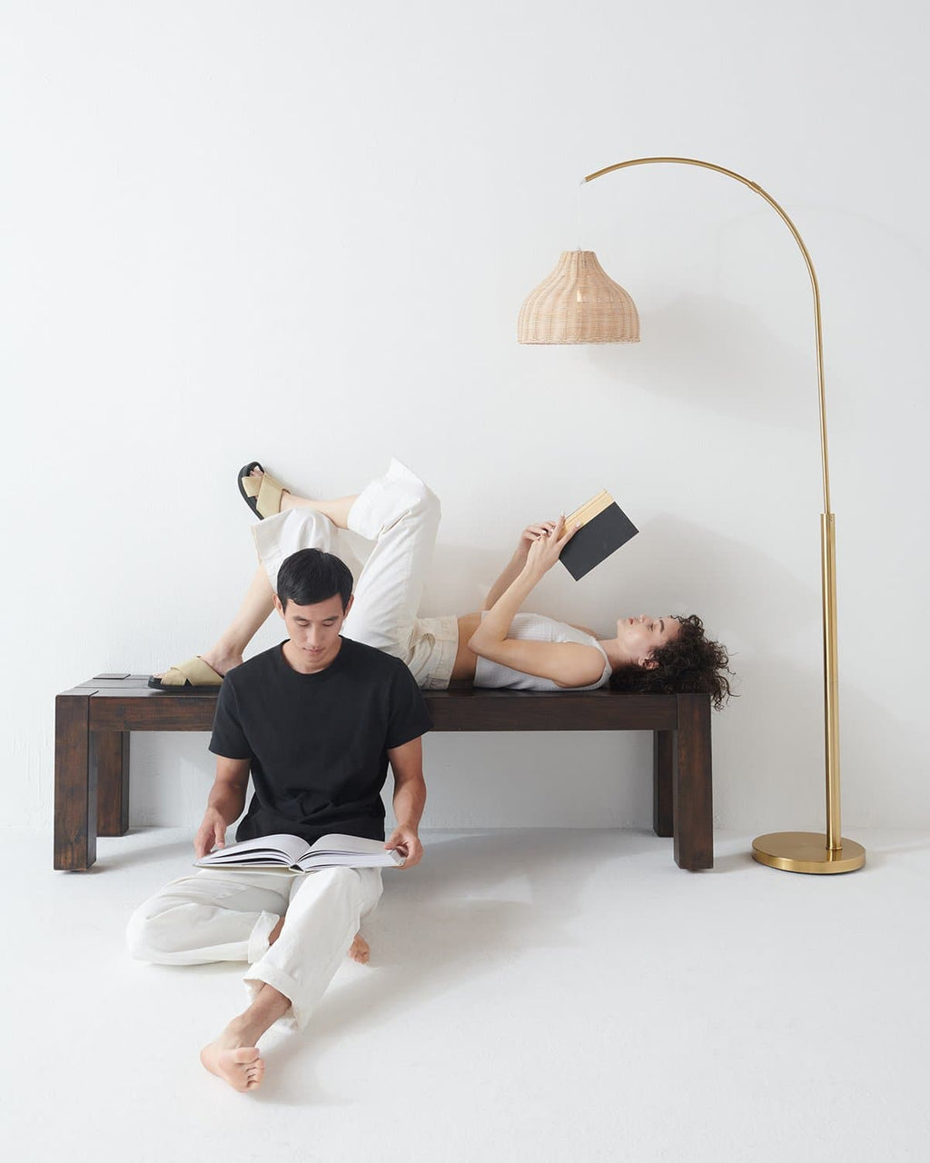 The Lark LED Floor Lamp-Touch Activated