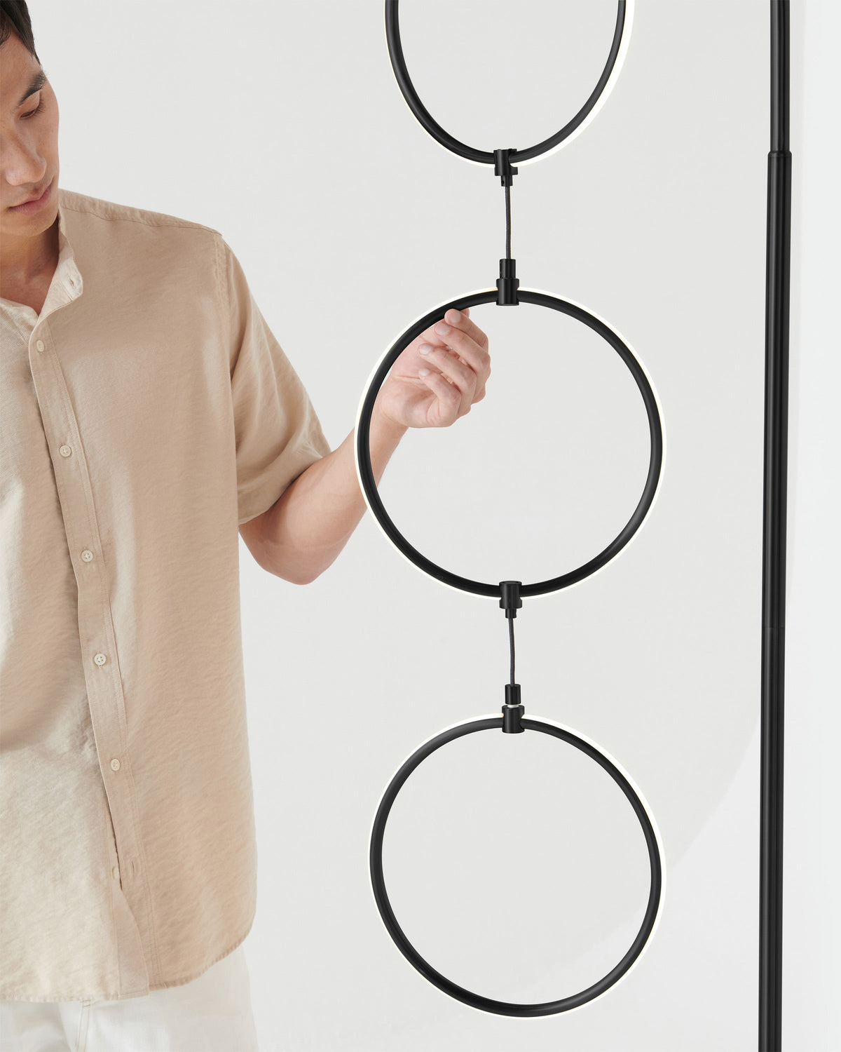 The Trio LED Floor Lamp-Dimmable Touch Control
