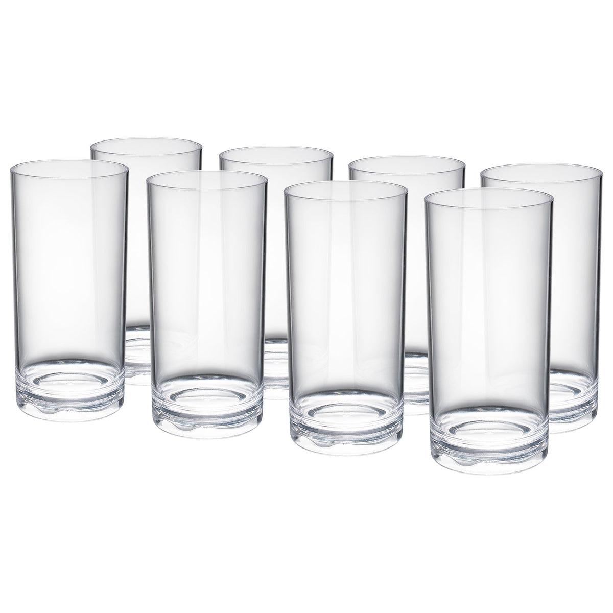 Barcelona Acrylic Highball Glasses – Set of 8