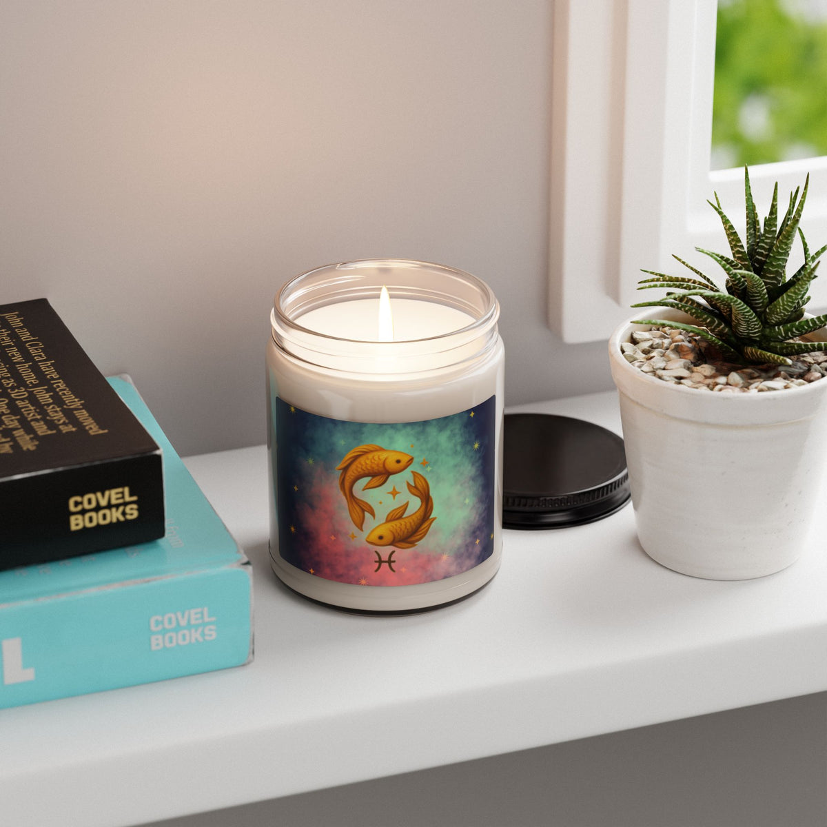 Pisces Soy Candle – Dreamy & Empathetic, 9 oz