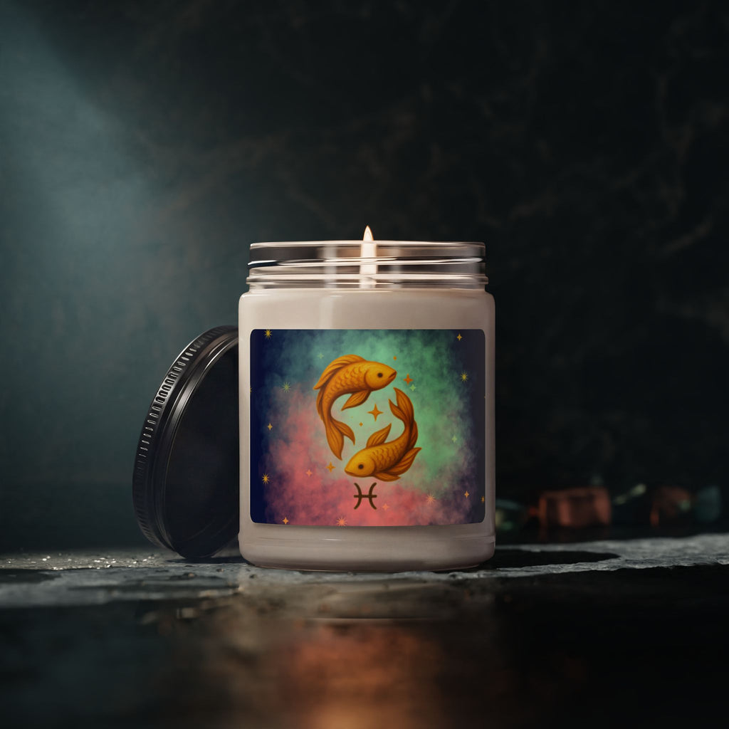 Pisces Soy Candle – Dreamy & Empathetic, 9 oz