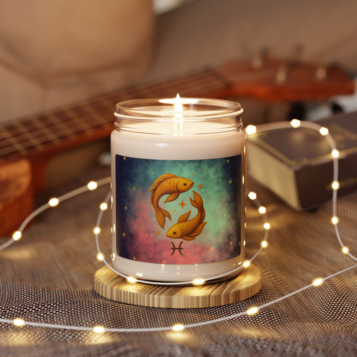 Pisces Soy Candle – Dreamy & Empathetic, 9 oz