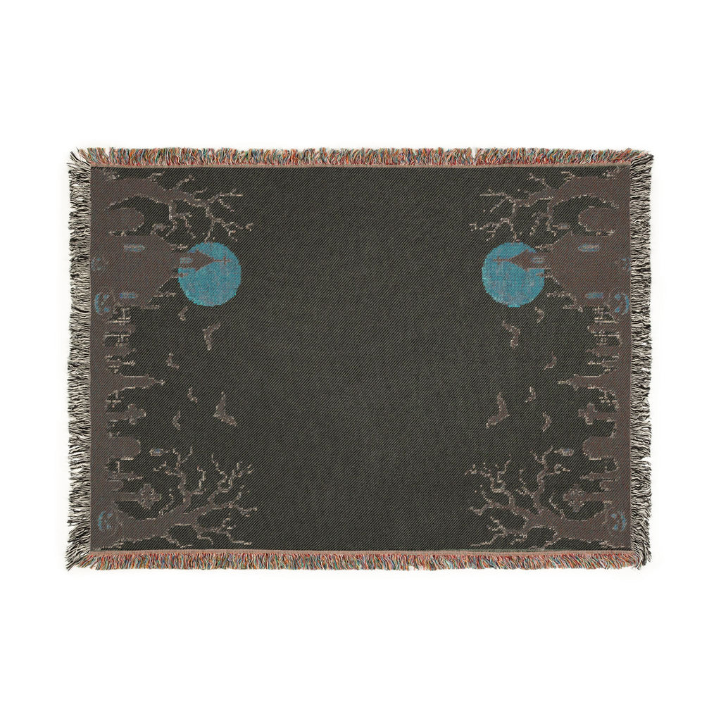 Spooky Harvest Woven Throw Blanket – Moonlit House