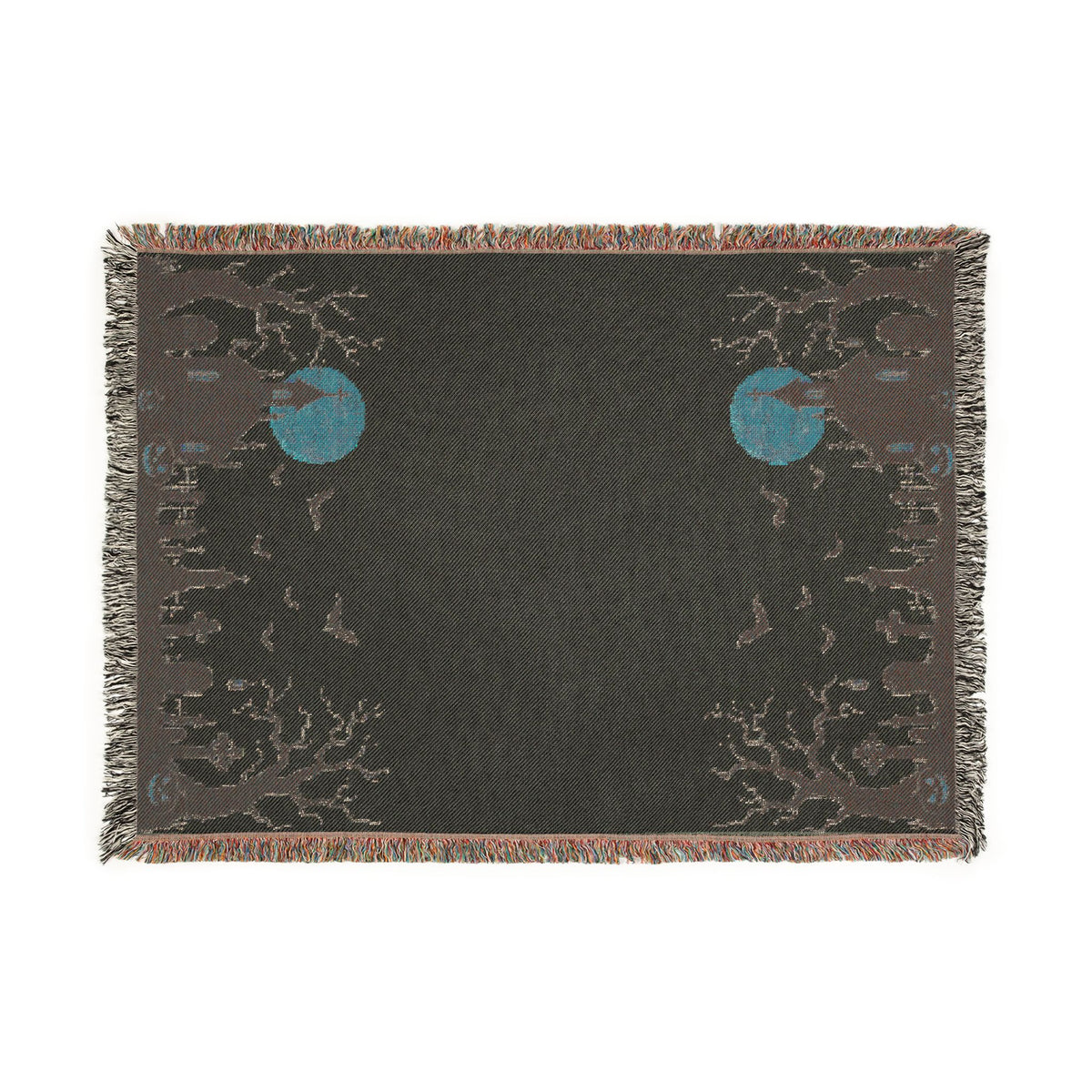 Spooky Harvest Woven Throw Blanket – Moonlit House