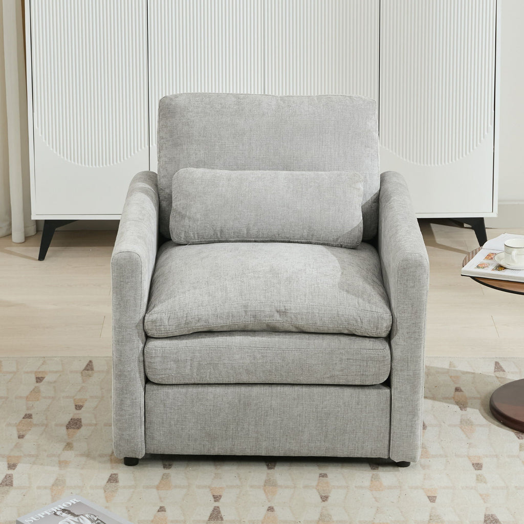 Cozy Upholstered Cushion Armchair