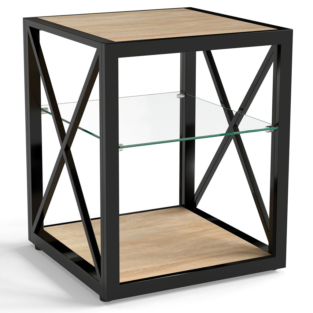 Modern End Table Nightstands-Set of 2