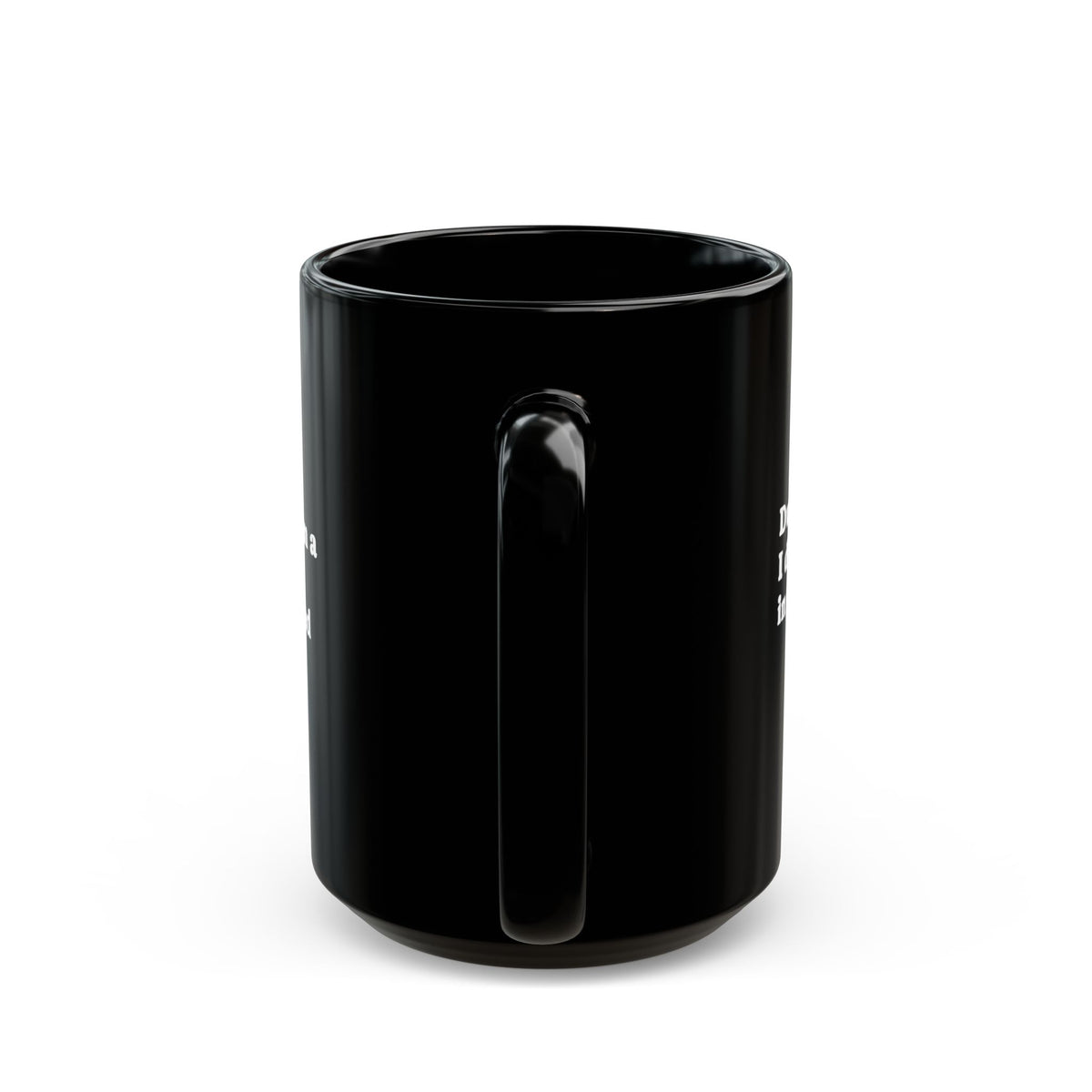 Whimsically Spooky Ghost Coffee Mug – Black Ceramic