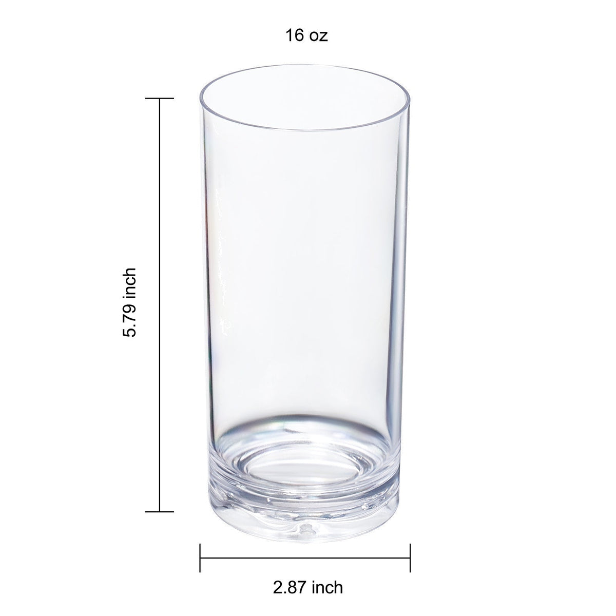 Barcelona Acrylic Highball Glasses – Set of 8