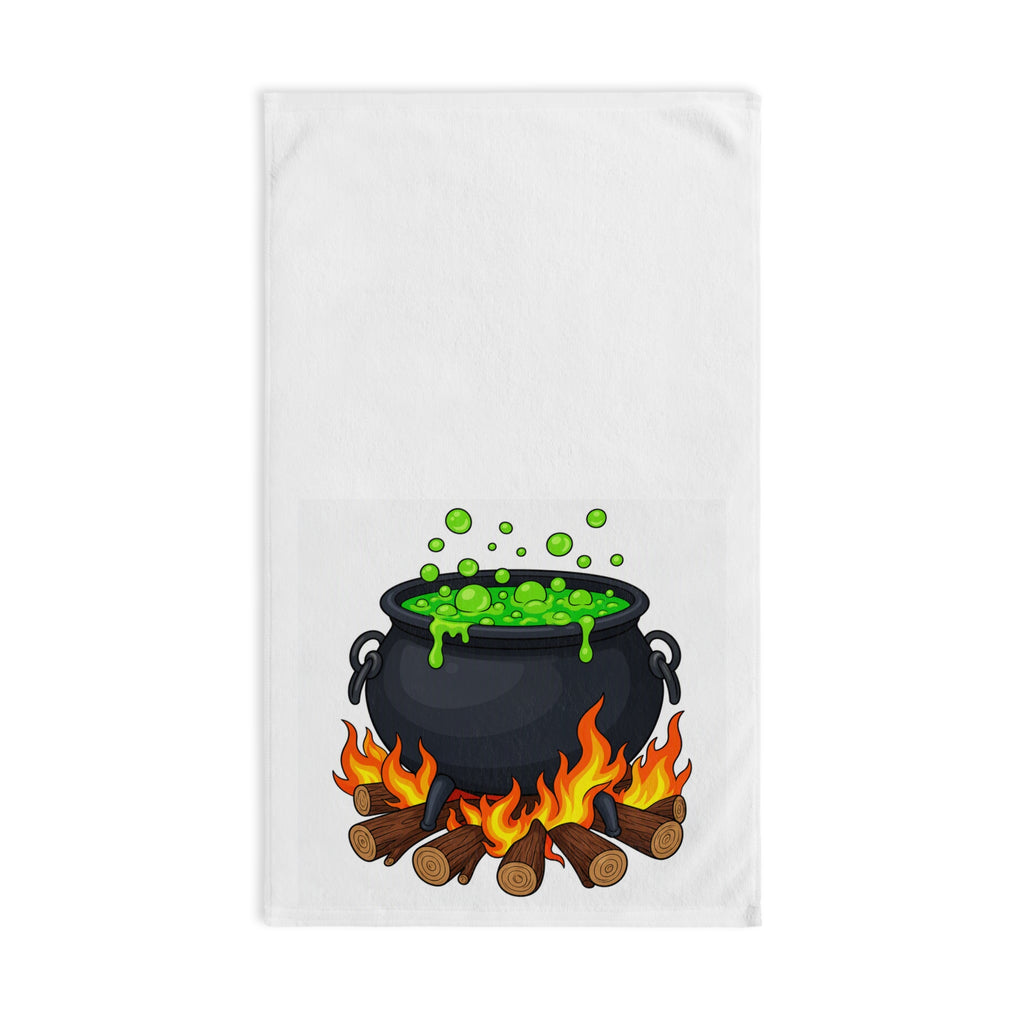 Halloween Cauldron Hand Towel – Witch Kitchen Décor