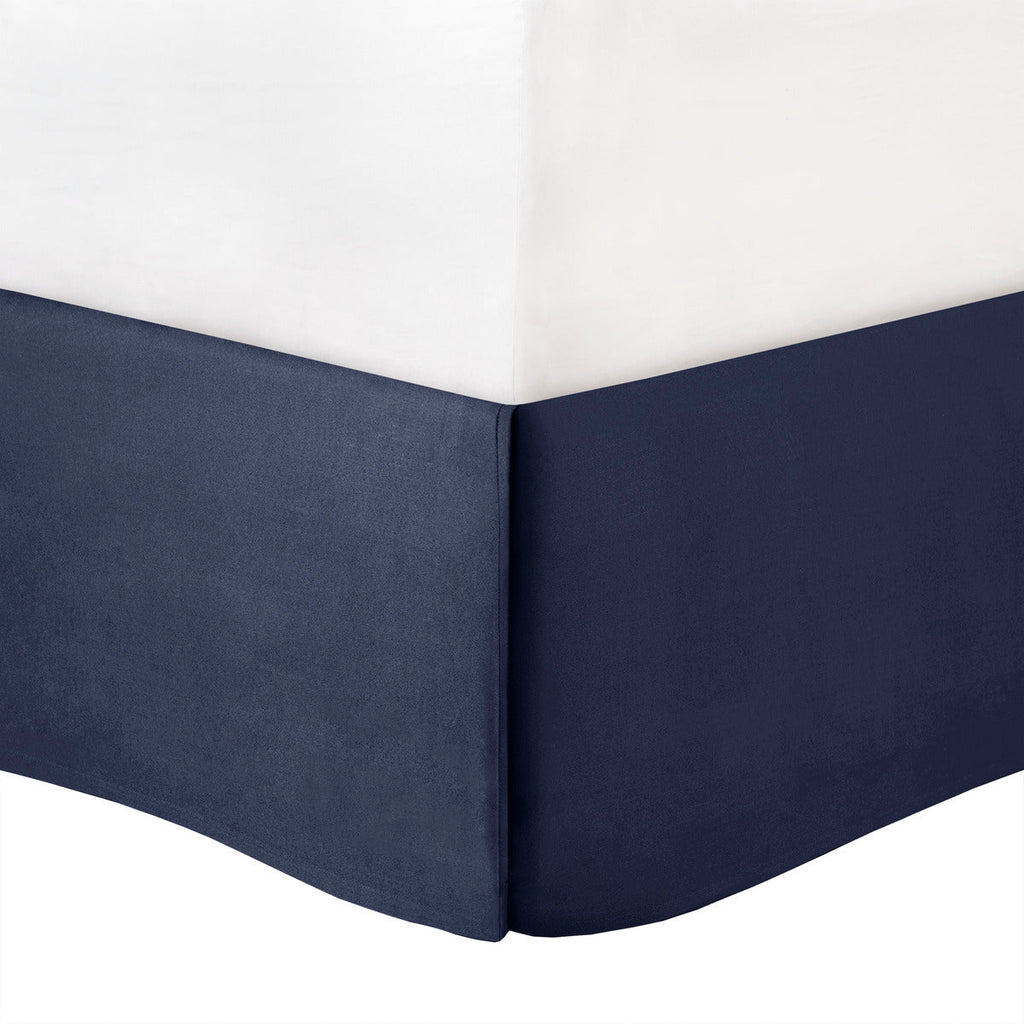 Navy 7 Piece Tufted Queen Comforter Set