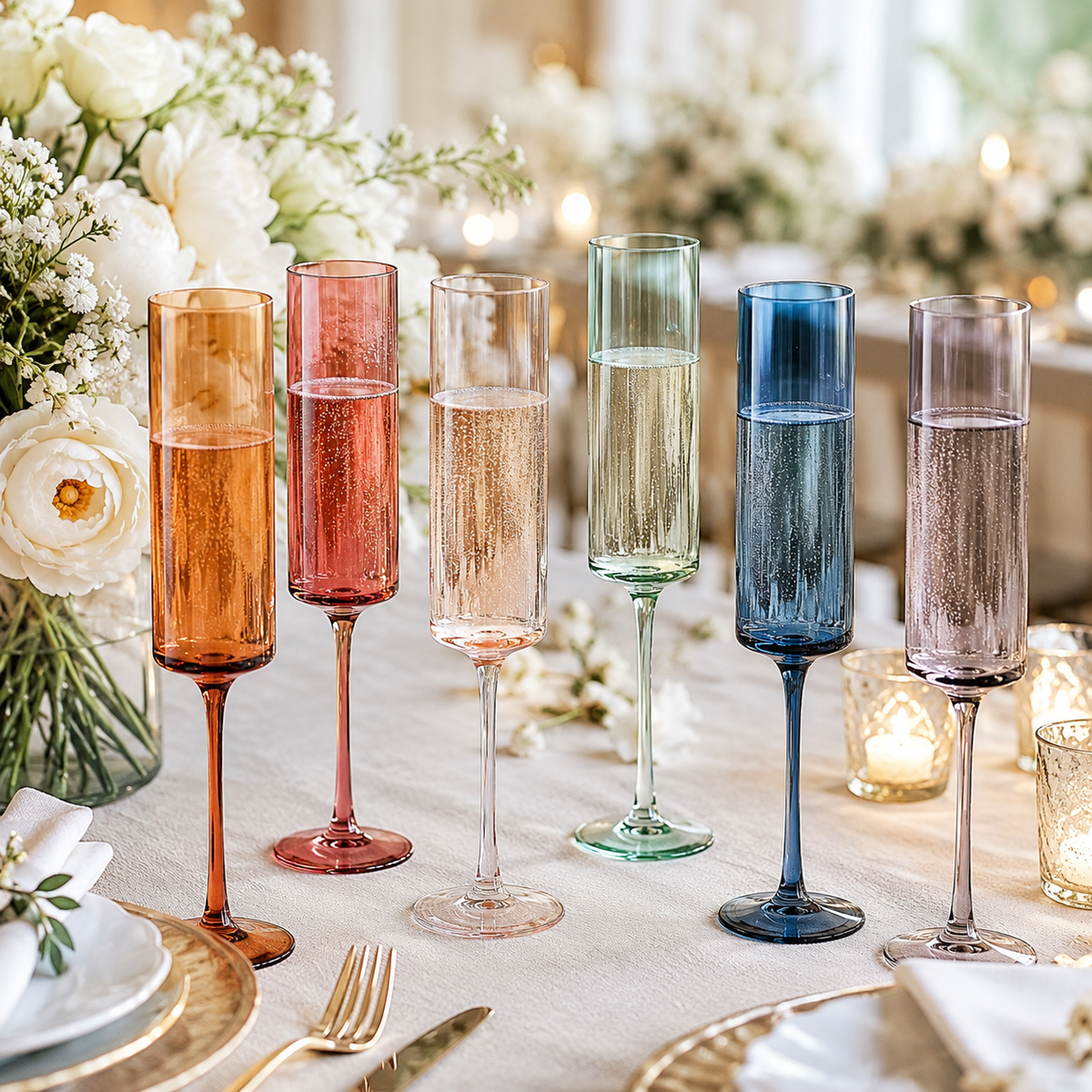 Tonal Champagne Flutes – Set of 6