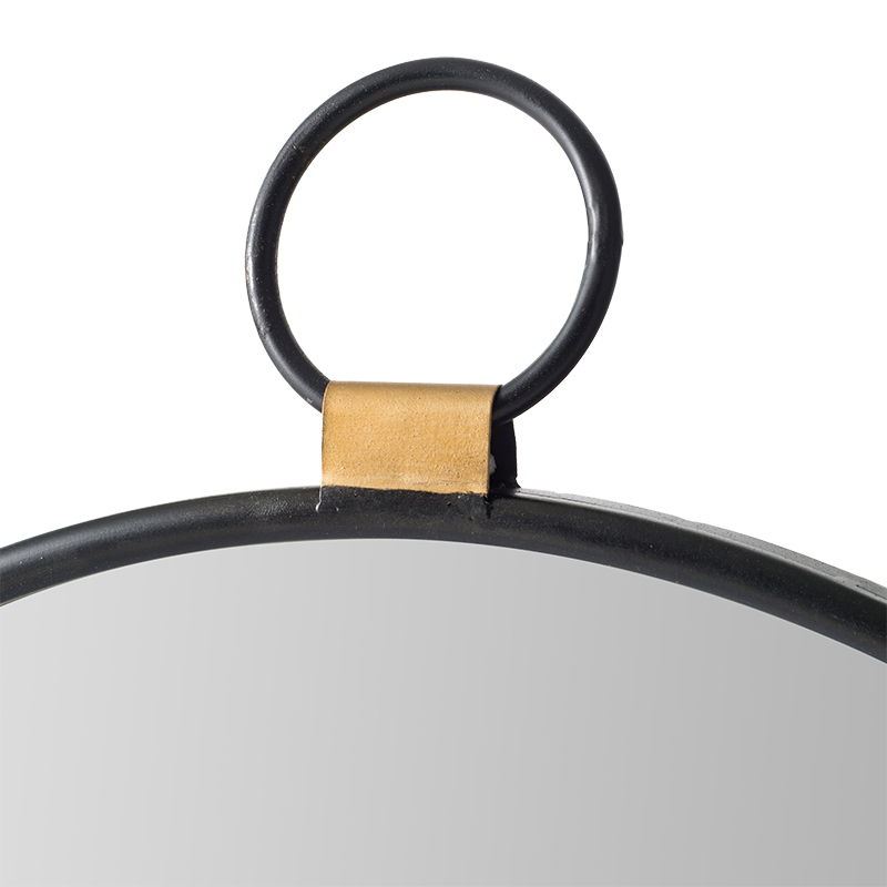 Contemporary Minimalist Accent Mirror in Black
