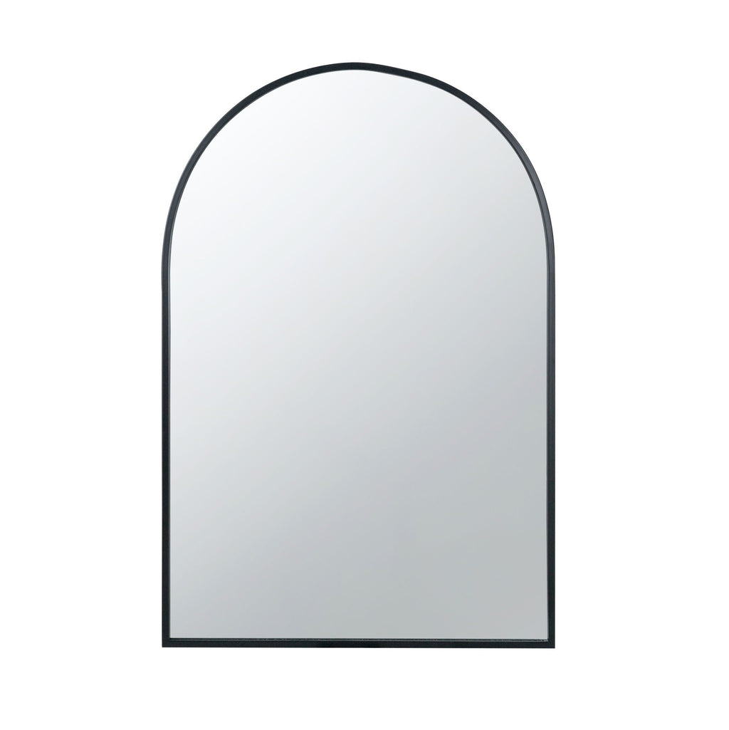 Elegant Arched Mirror With Metal Frame – Wall Mirror for Living Room, Bedroom, or Entryway