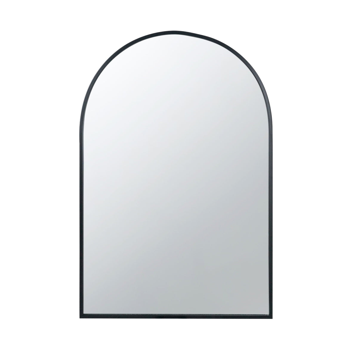 Elegant Arched Mirror With Metal Frame – Wall Mirror for Living Room, Bedroom, or Entryway