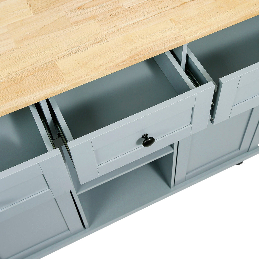 Drop-Leaf Countertop Kitchen Cart
