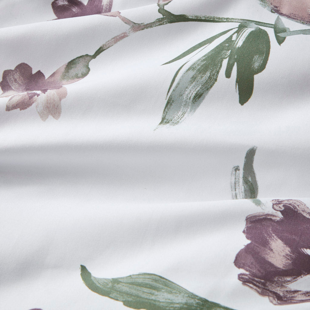 Floral Queen Comforter Set with Bed Sheets