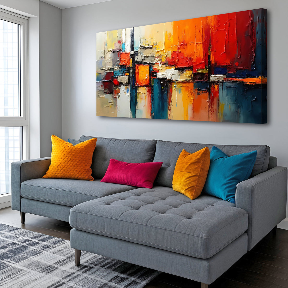 Warm Impasto - Abstract Wall Art
