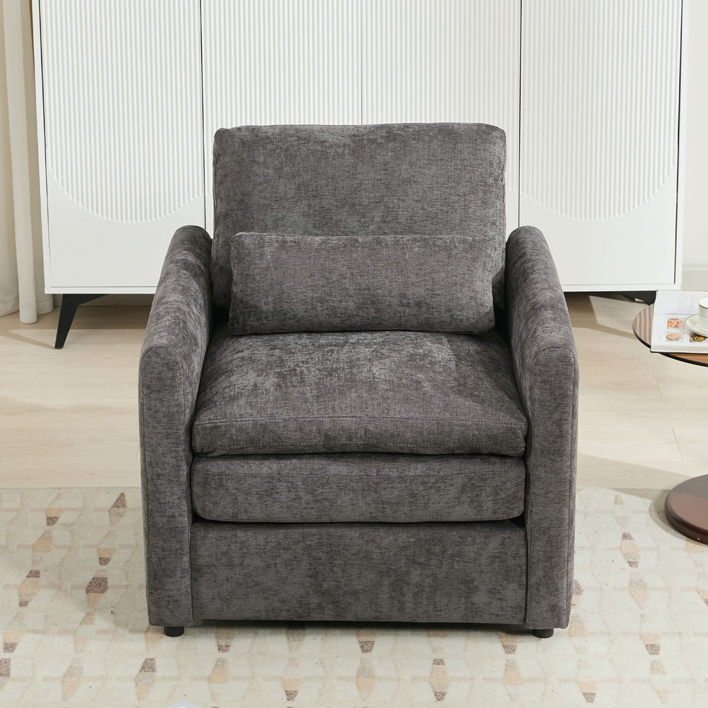 Cozy Upholstered Cushion Armchair