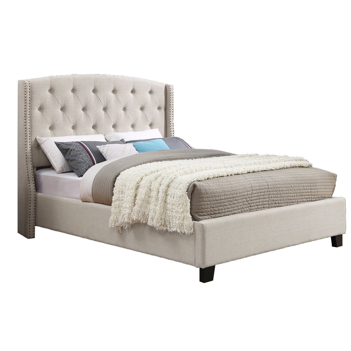 The Astral 3-Piece Upholstered Bedroom Set- Queen Bed