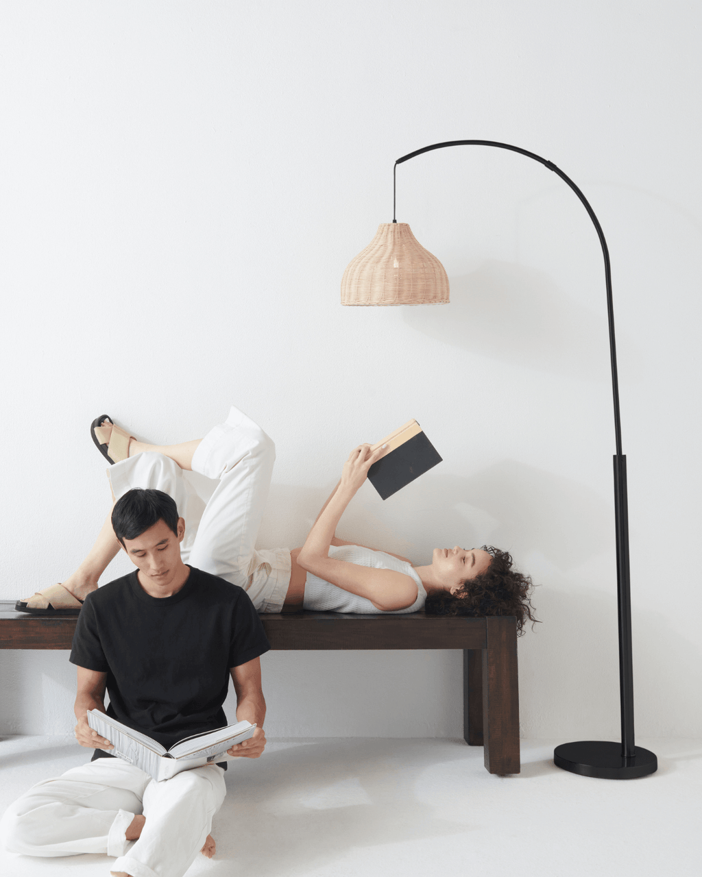 The Lark LED Floor Lamp-Touch Activated