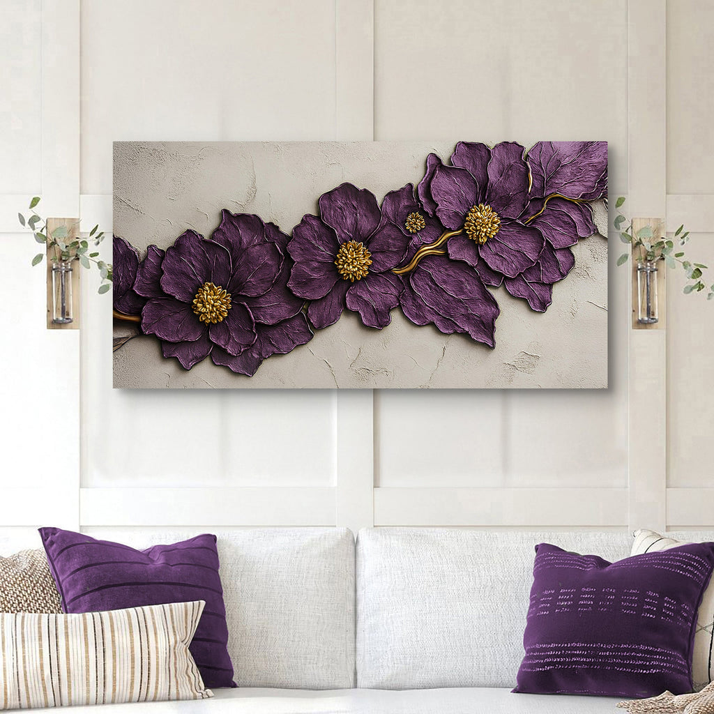 Purple Flower - Wall Art
