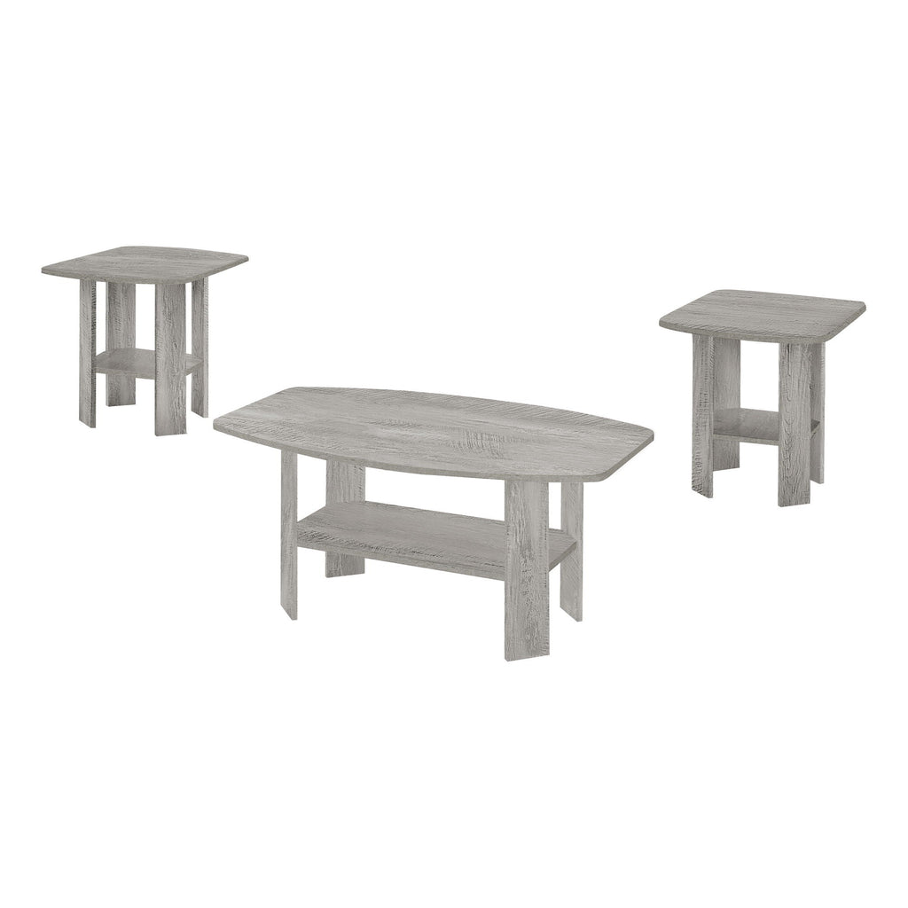 Casual 3 Piece Table Set -1 Coffee Table, 2 End Tables