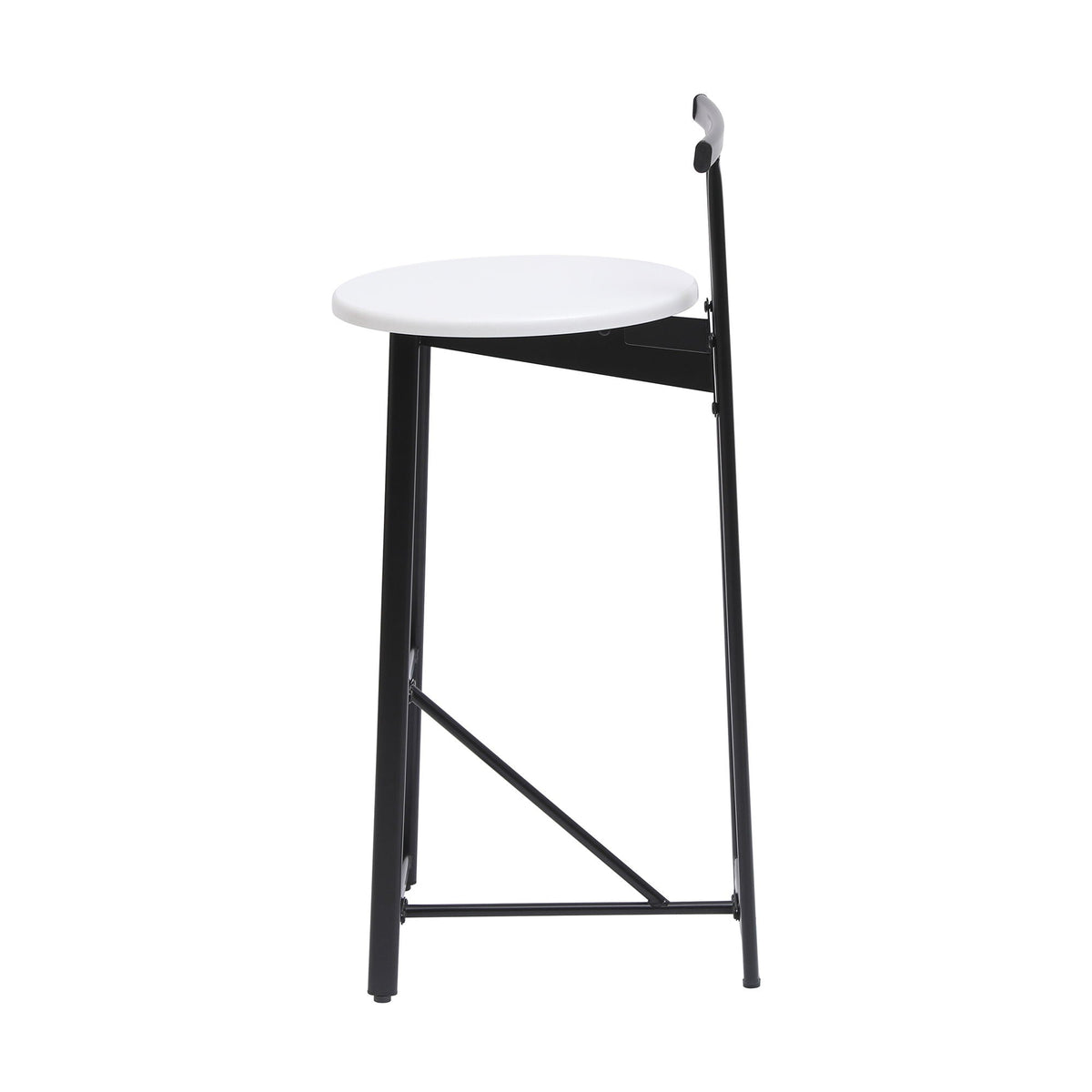 Modern Bar Stools with Backrest – Set of 3