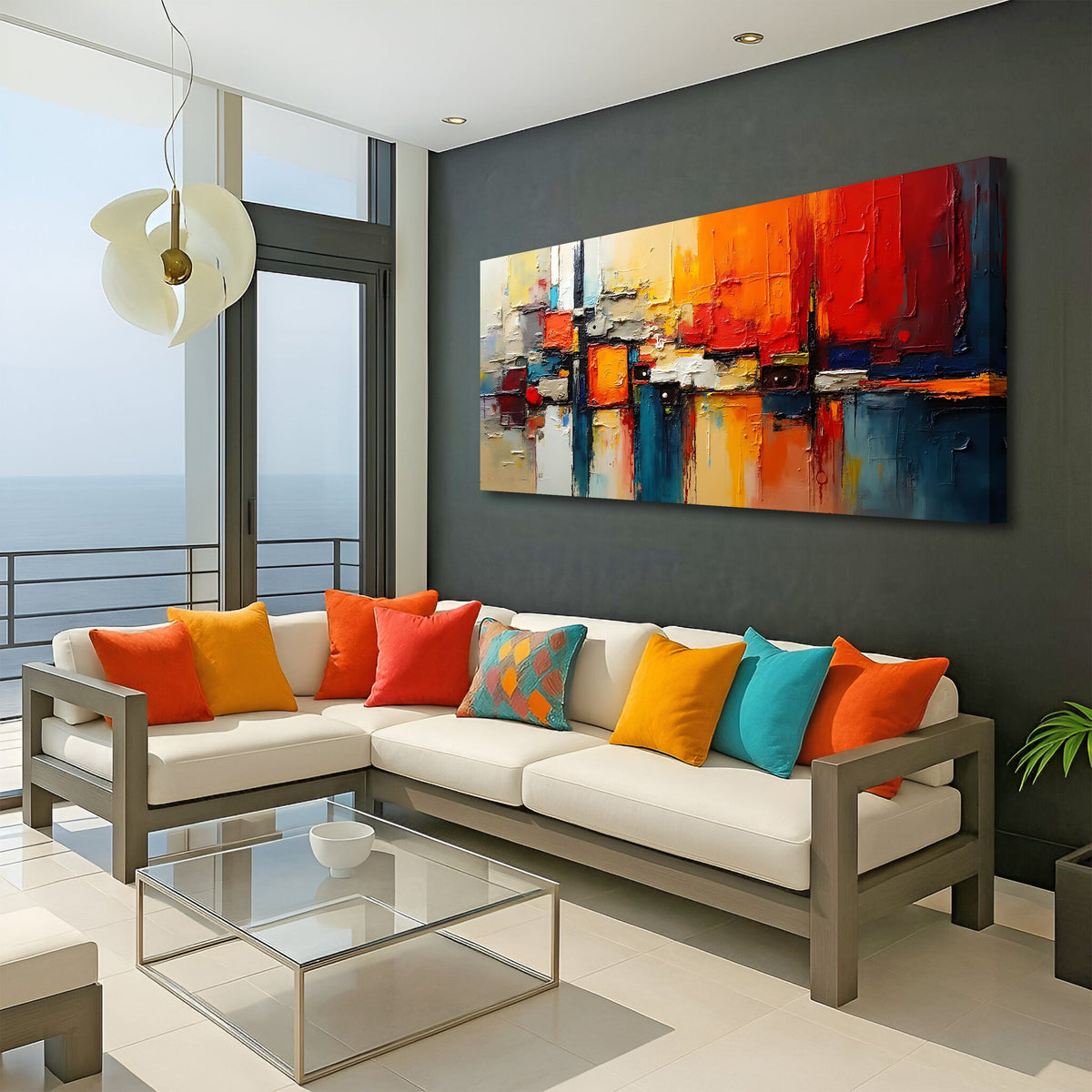 Warm Impasto - Abstract Wall Art