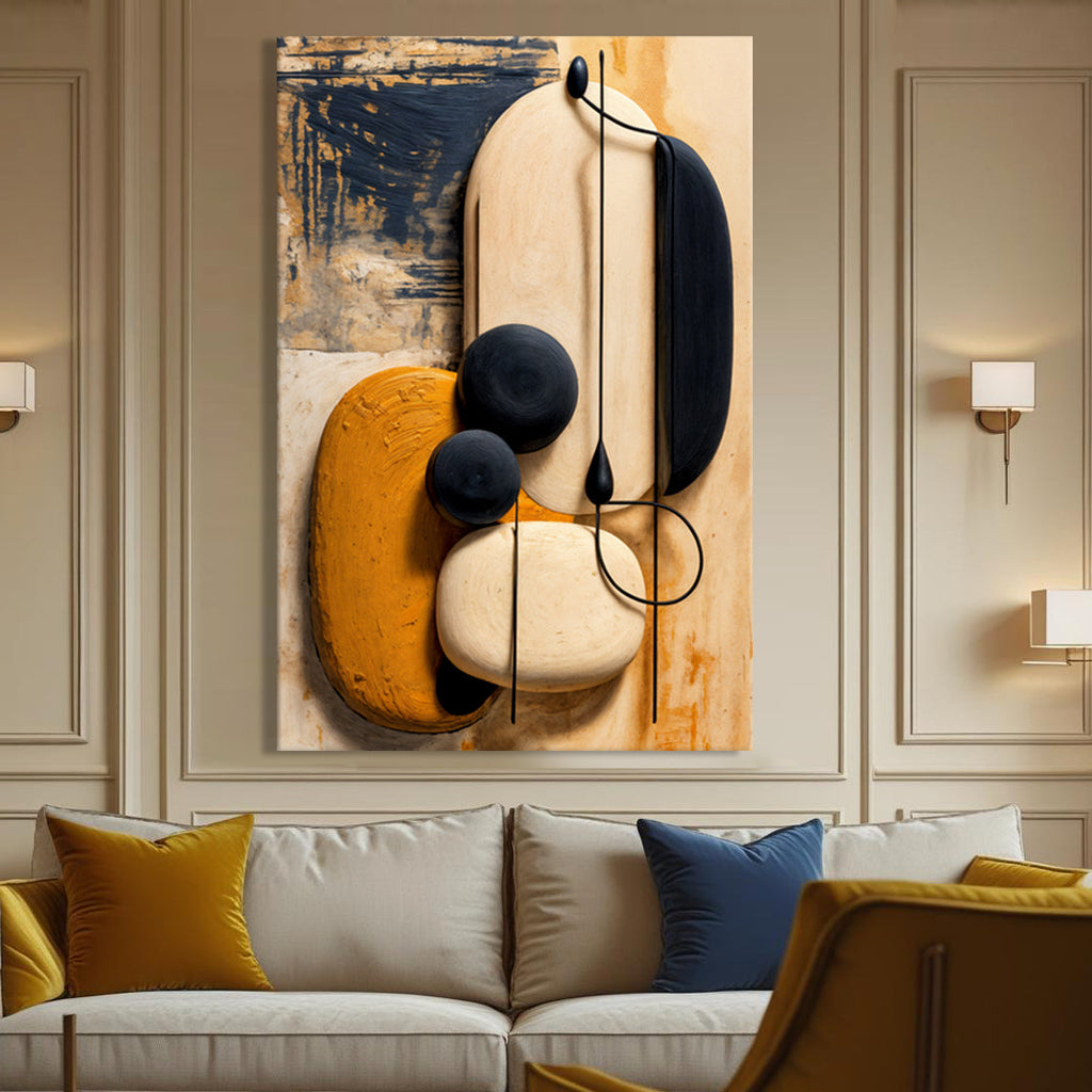 Orange Harmony - Abstract Wall Art