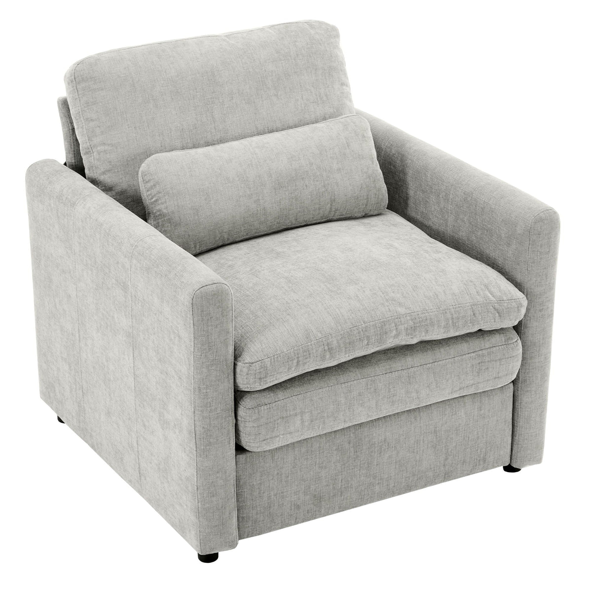 Cozy Upholstered Cushion Armchair