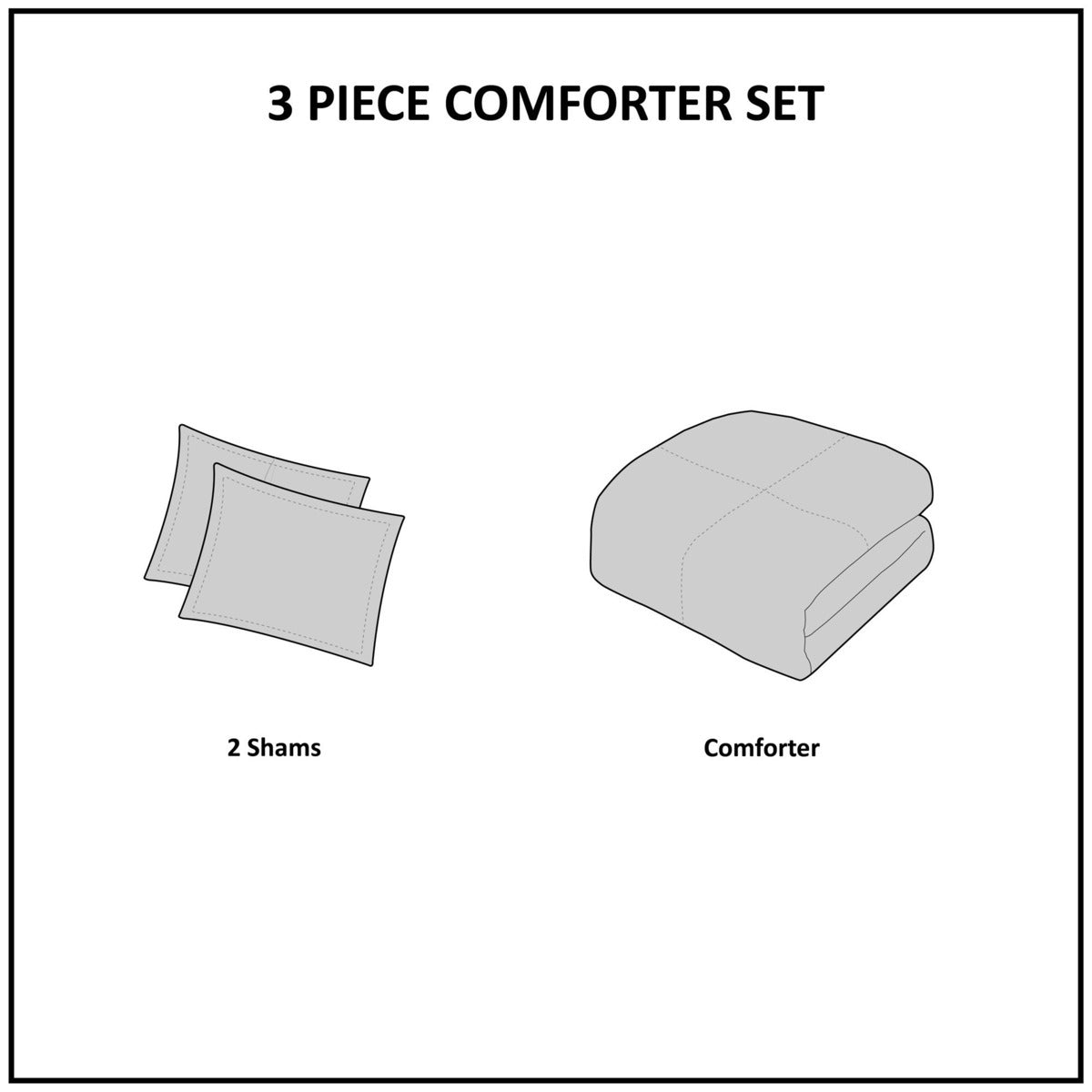 Aqua 3 Piece Cotton Jacquard Comforter Set-Full/Queen