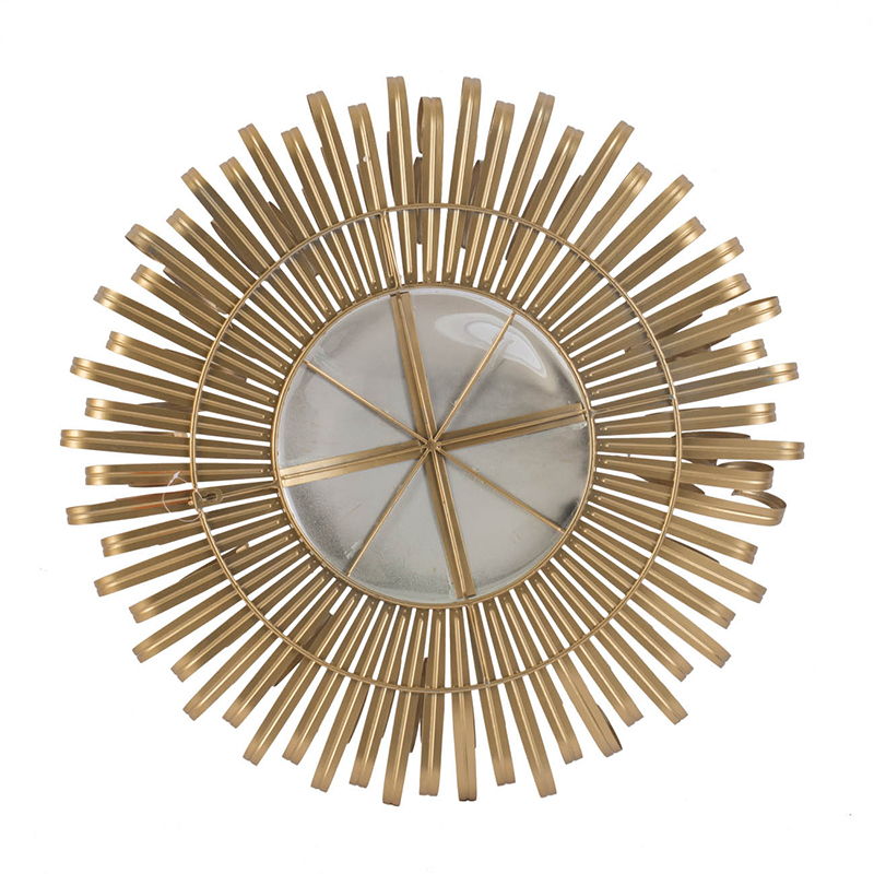 Sunburst Wall Mirror in Gold