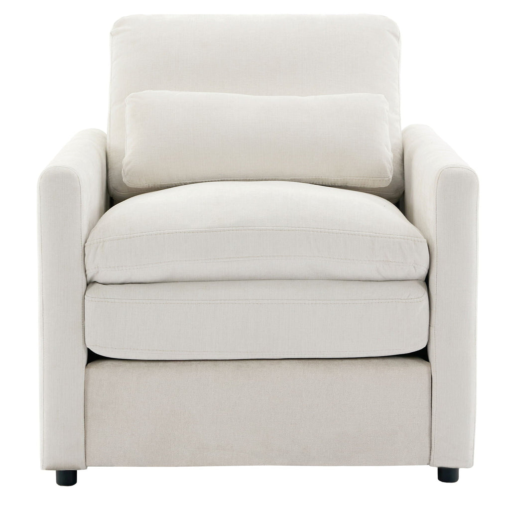 Cozy Upholstered Cushion Armchair