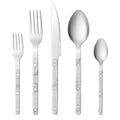Khen White Stainless Steel Flatware – 20-Piece Set
