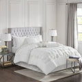 White 7 Piece Tufted Comforter Set