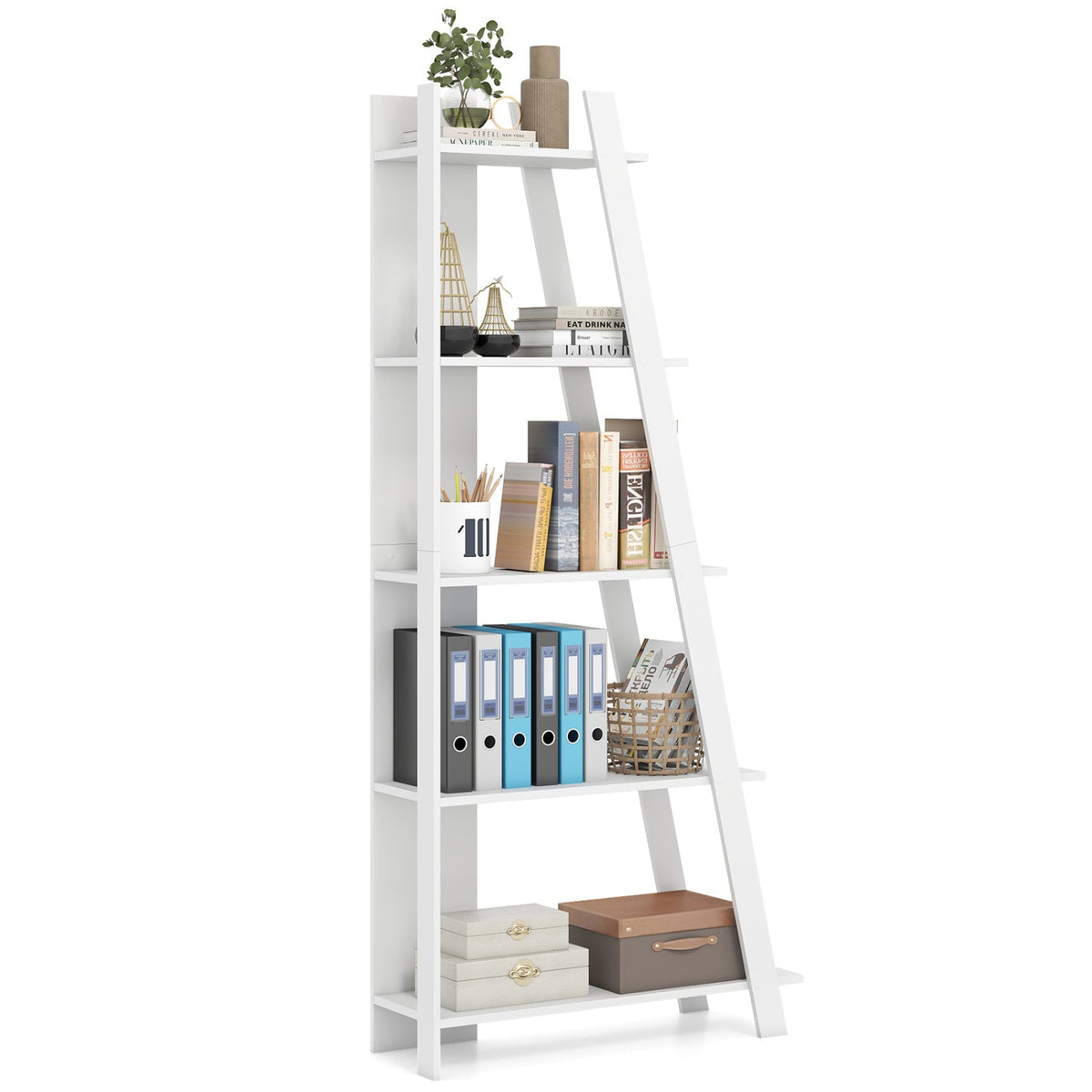The Vertical 5-Tier Bookshelf, 79" Tall