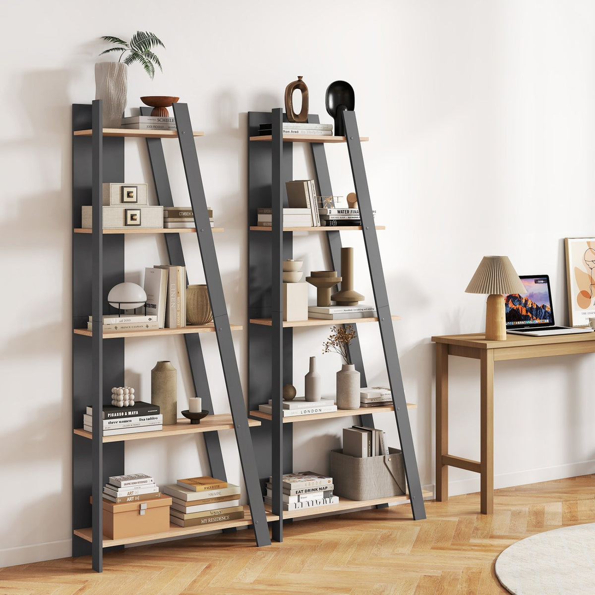 The Vertical 5-Tier Bookshelf, 79" Tall