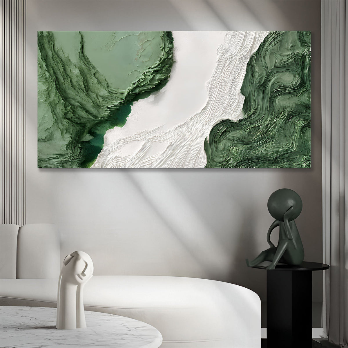 Green Rivers V - Abstract Wall Art