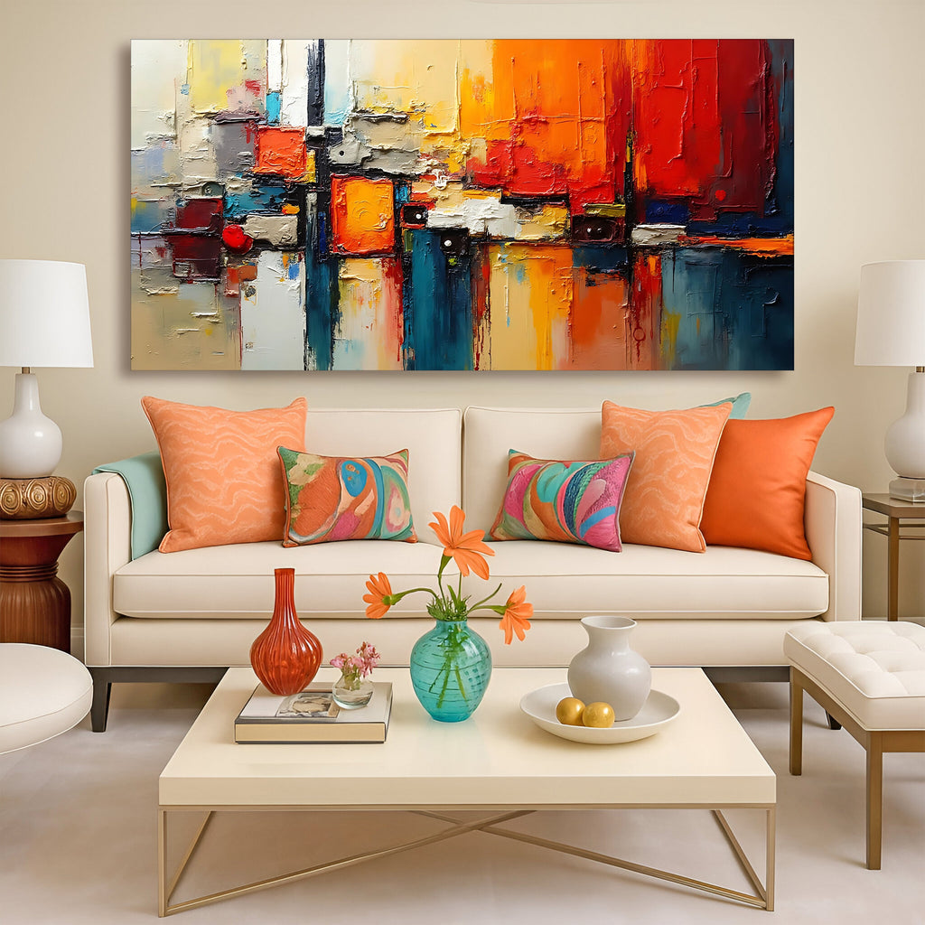 Warm Impasto - Abstract Wall Art