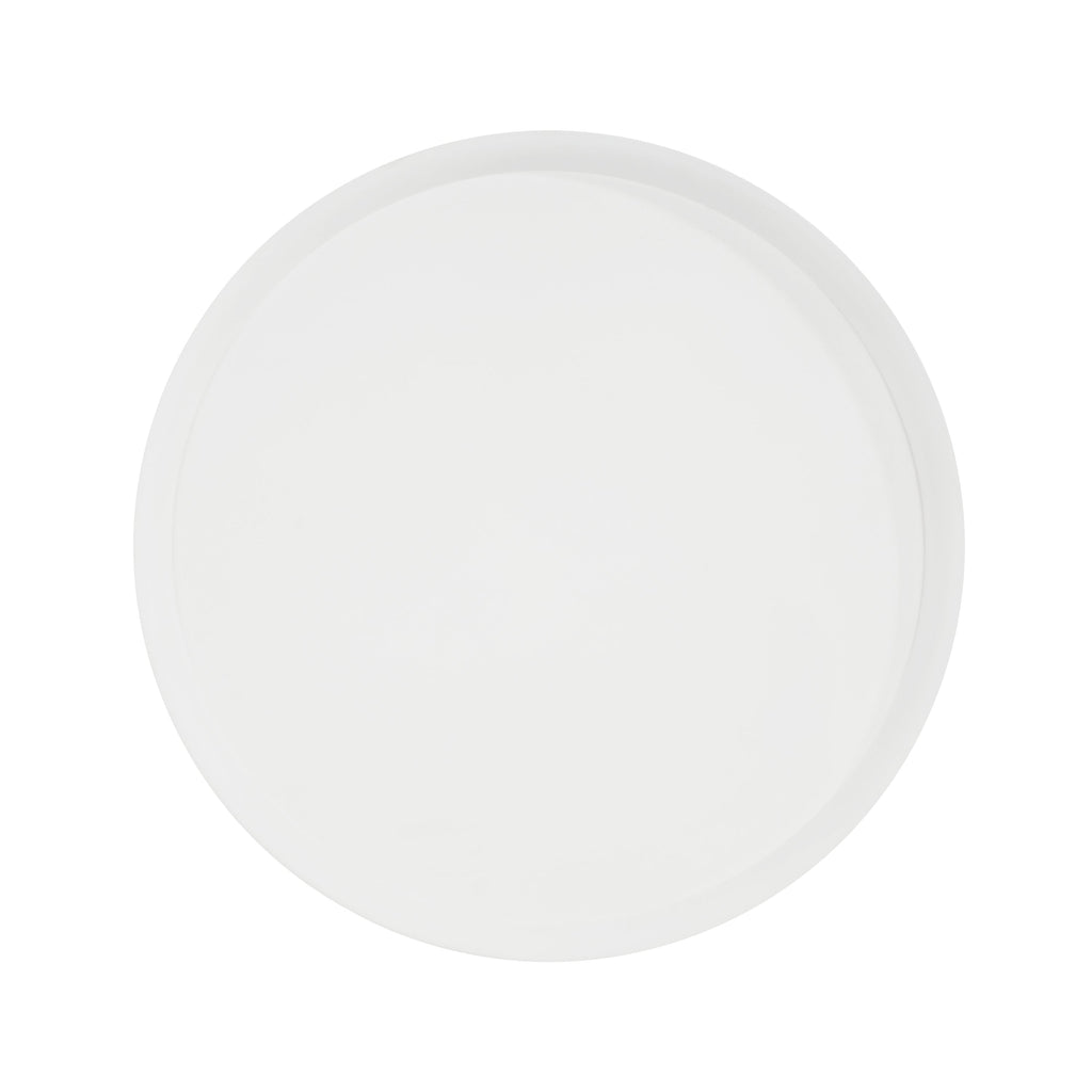 Metal Accent Pedestal Table, Hand-Hammered Texture-White+Black