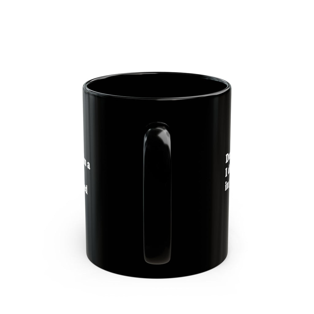 Whimsically Spooky Ghost Coffee Mug – Black Ceramic