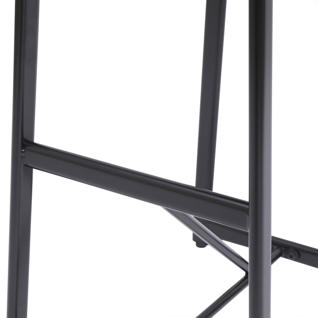 Modern Bar Stools with Backrest – Set of 3