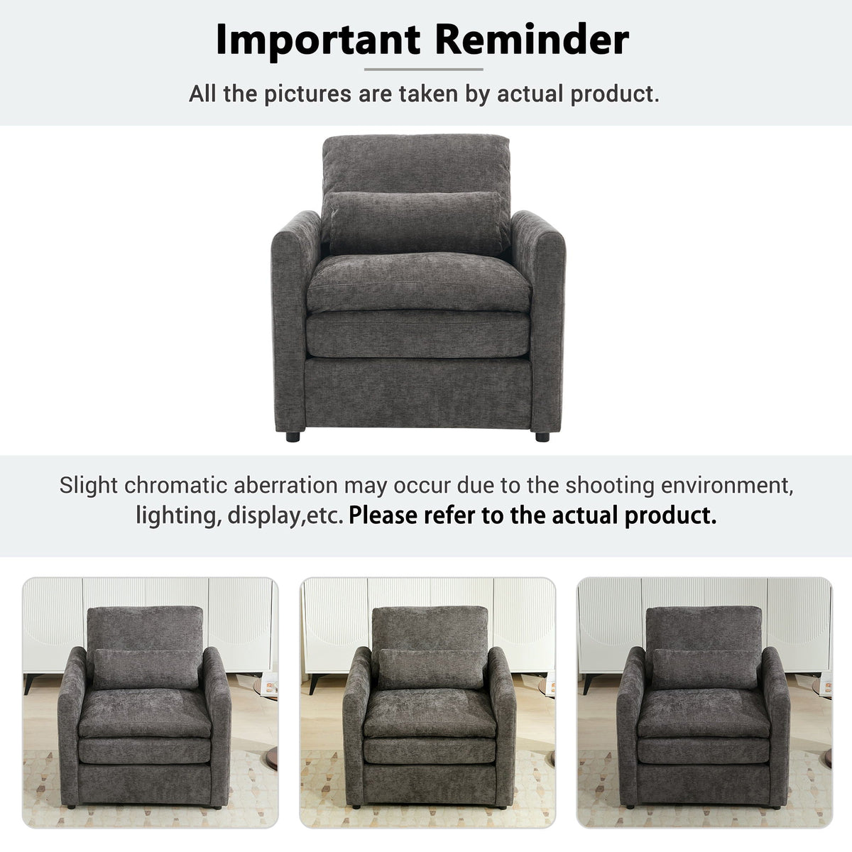 Cozy Upholstered Cushion Armchair