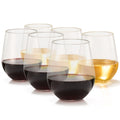 Barcelona Acrylic Stemless Wine Glasses – Set of 6
