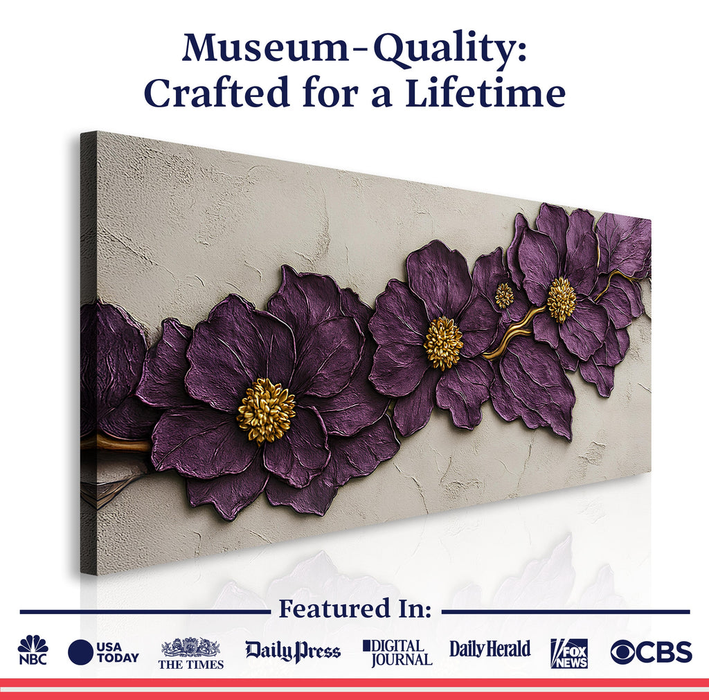 Purple Flower - Wall Art