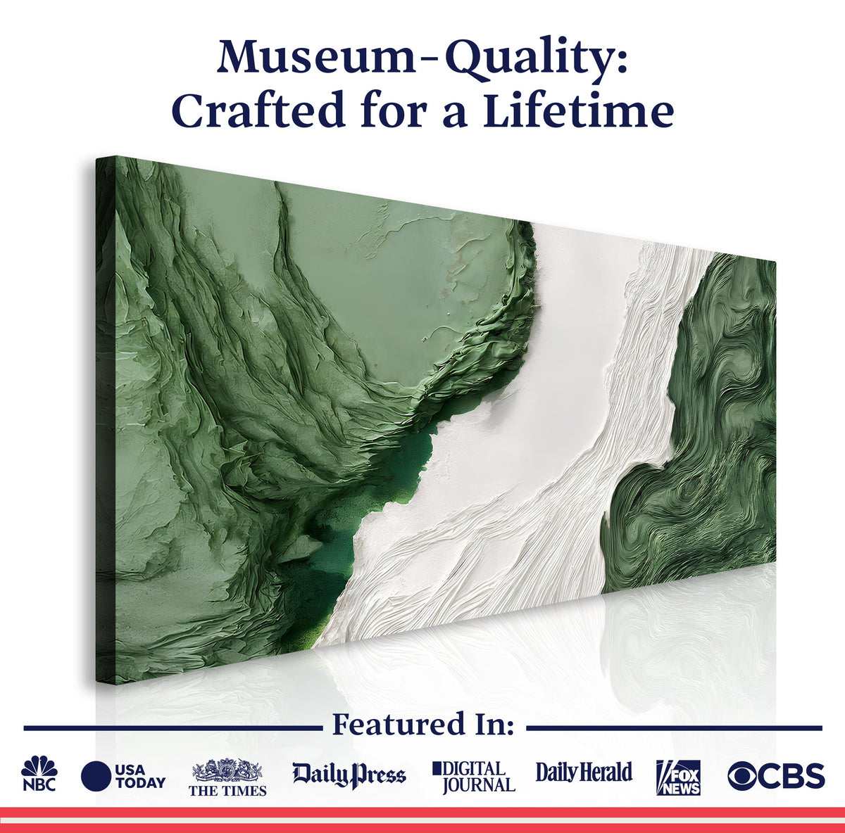 Green Rivers V - Abstract Wall Art
