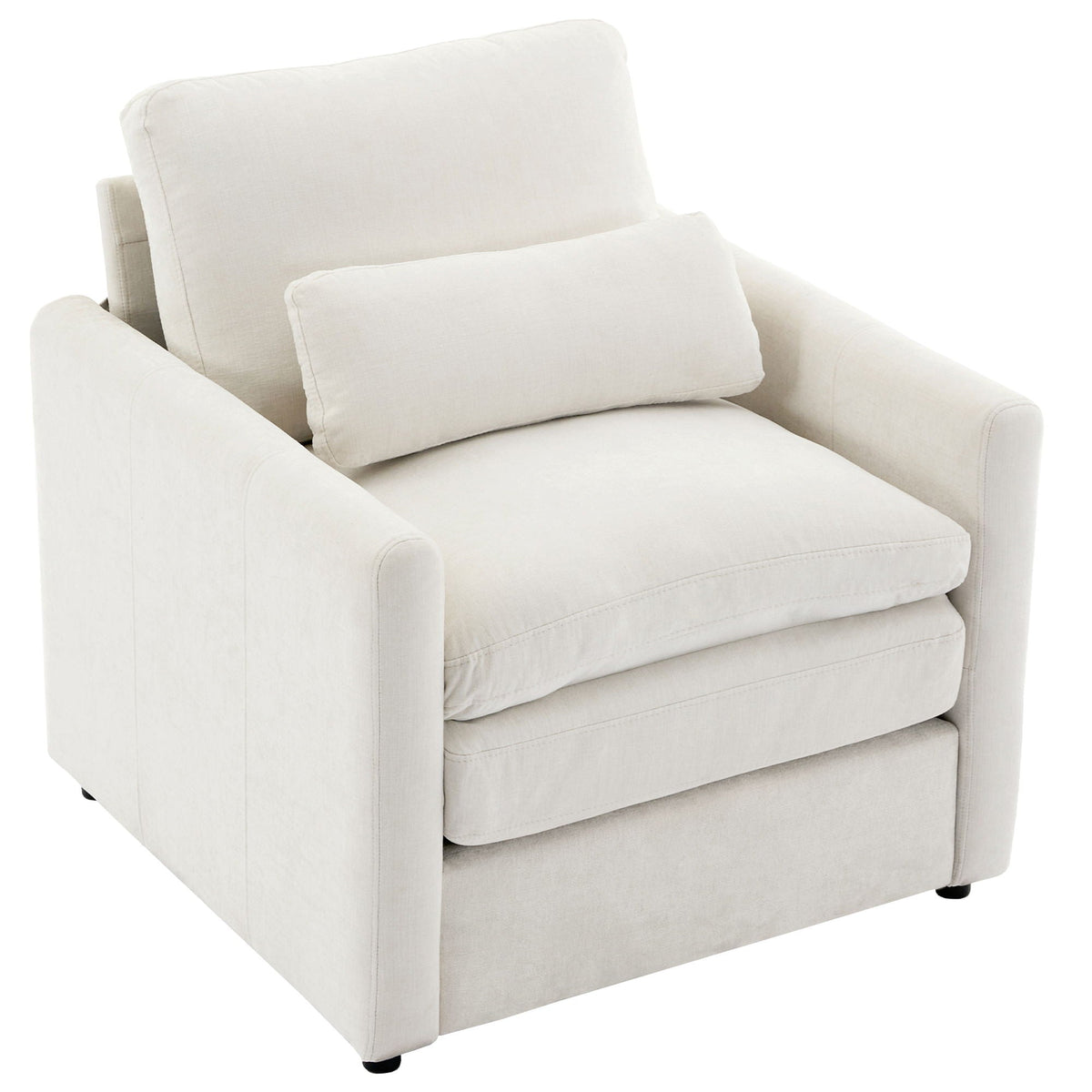 Cozy Upholstered Cushion Armchair