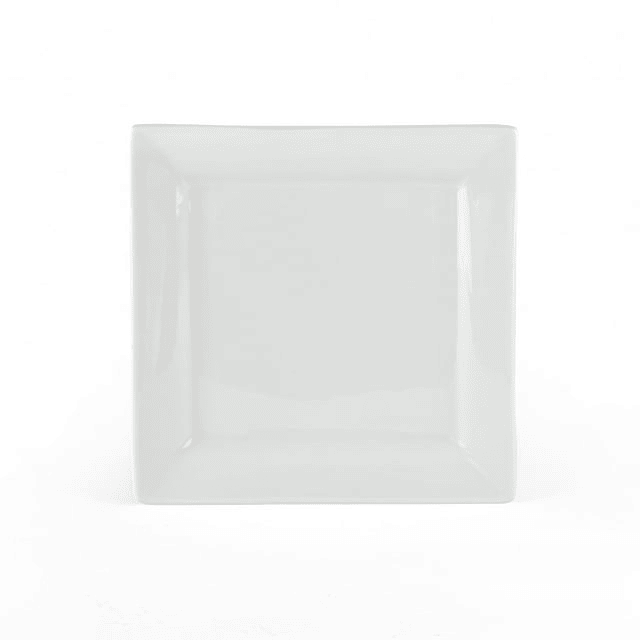 White Porcelain Salad Plates – Set of 6