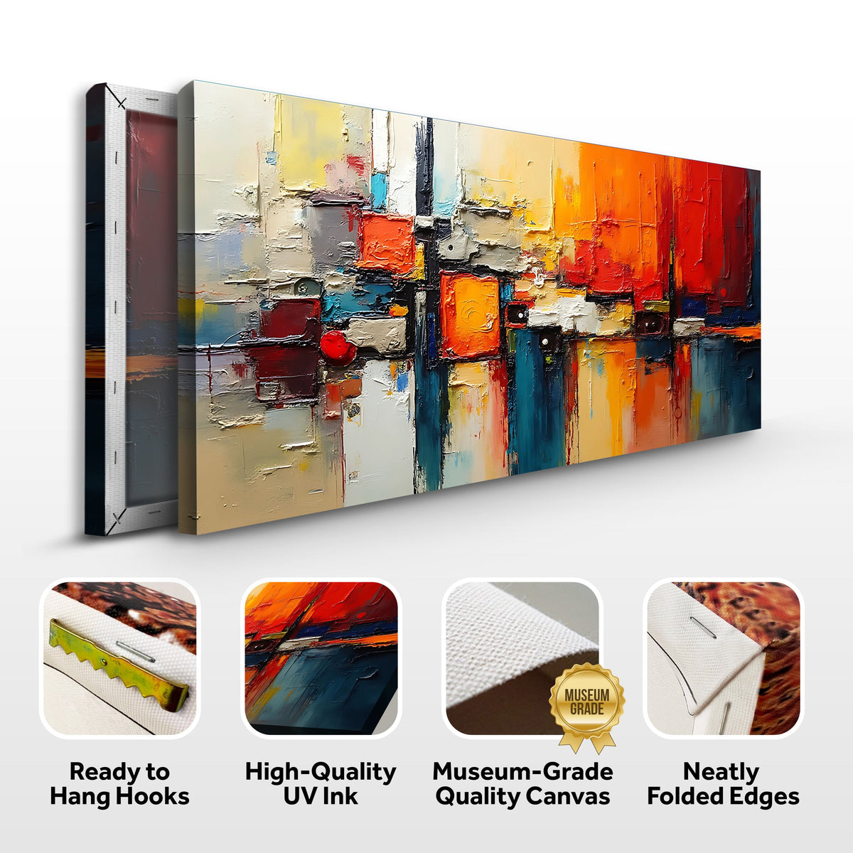 Warm Impasto - Abstract Wall Art
